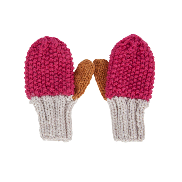 Acorn Wilderness Mittens Fuschia
