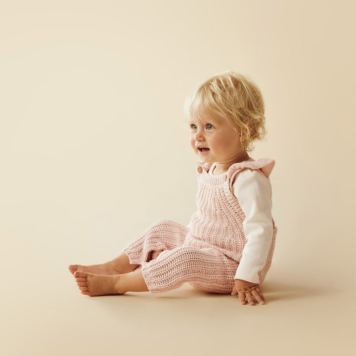 Wilson & Frenchy - Fairy Floss Organic Knitted Ruffle Overall