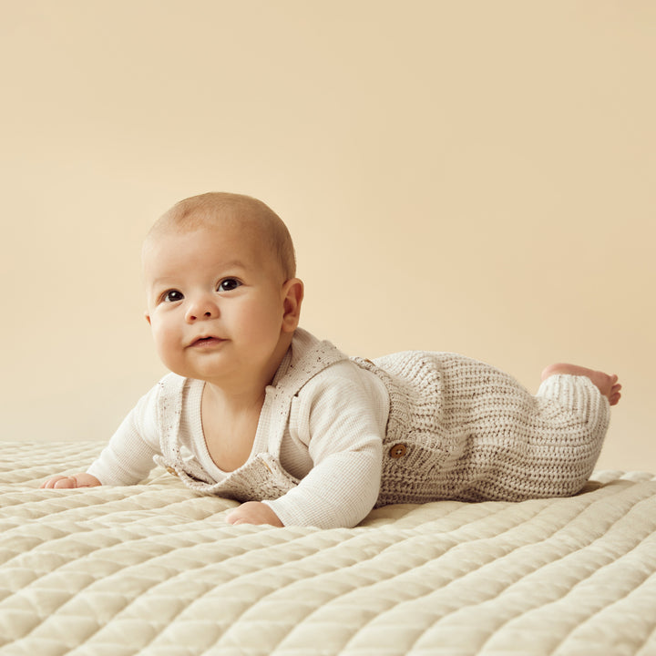 Wilson & Frenchy - Cookie and Cream Organic Knitted Overall