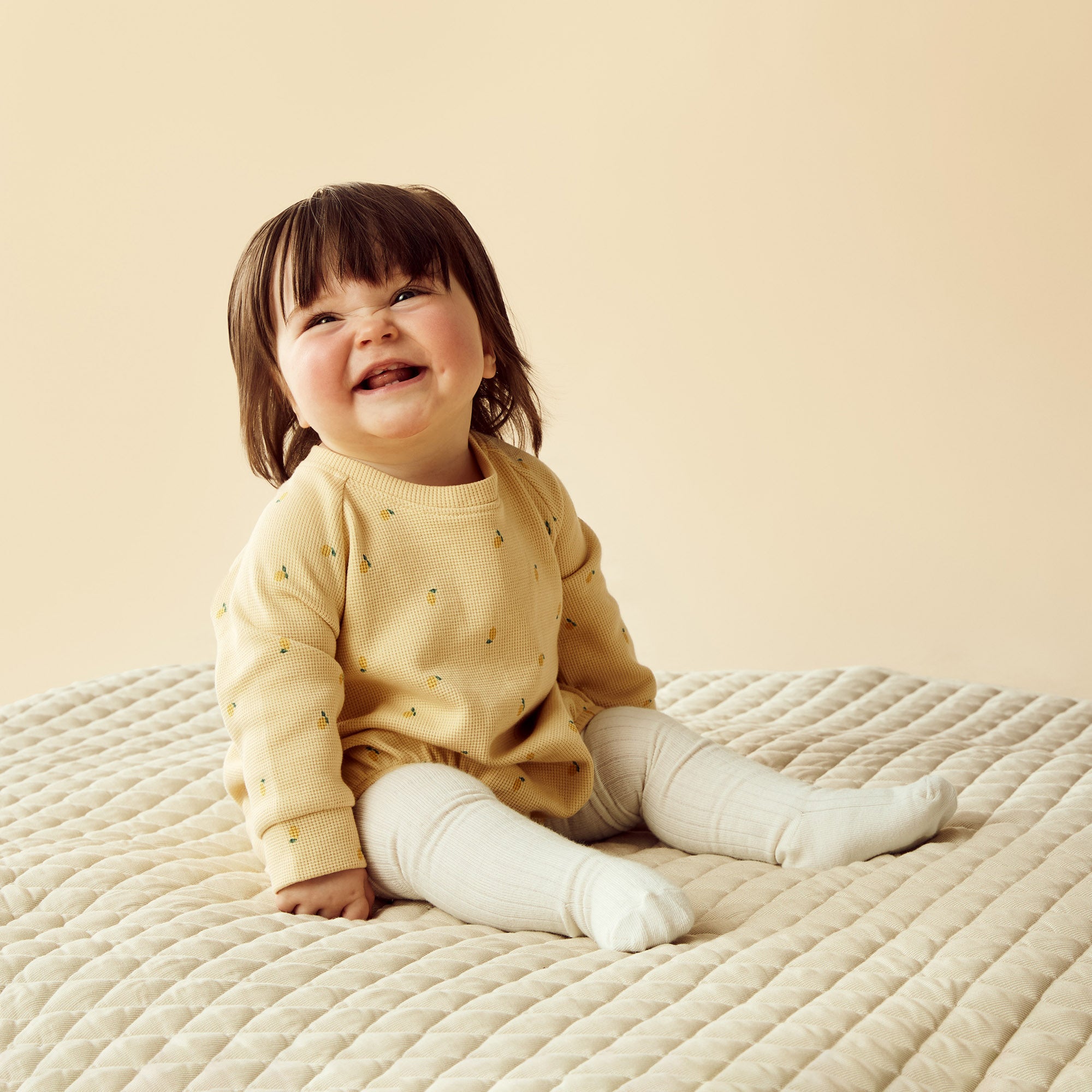 Wilson & Frenchy - Little Lemon Organic Waffle Bodysuit