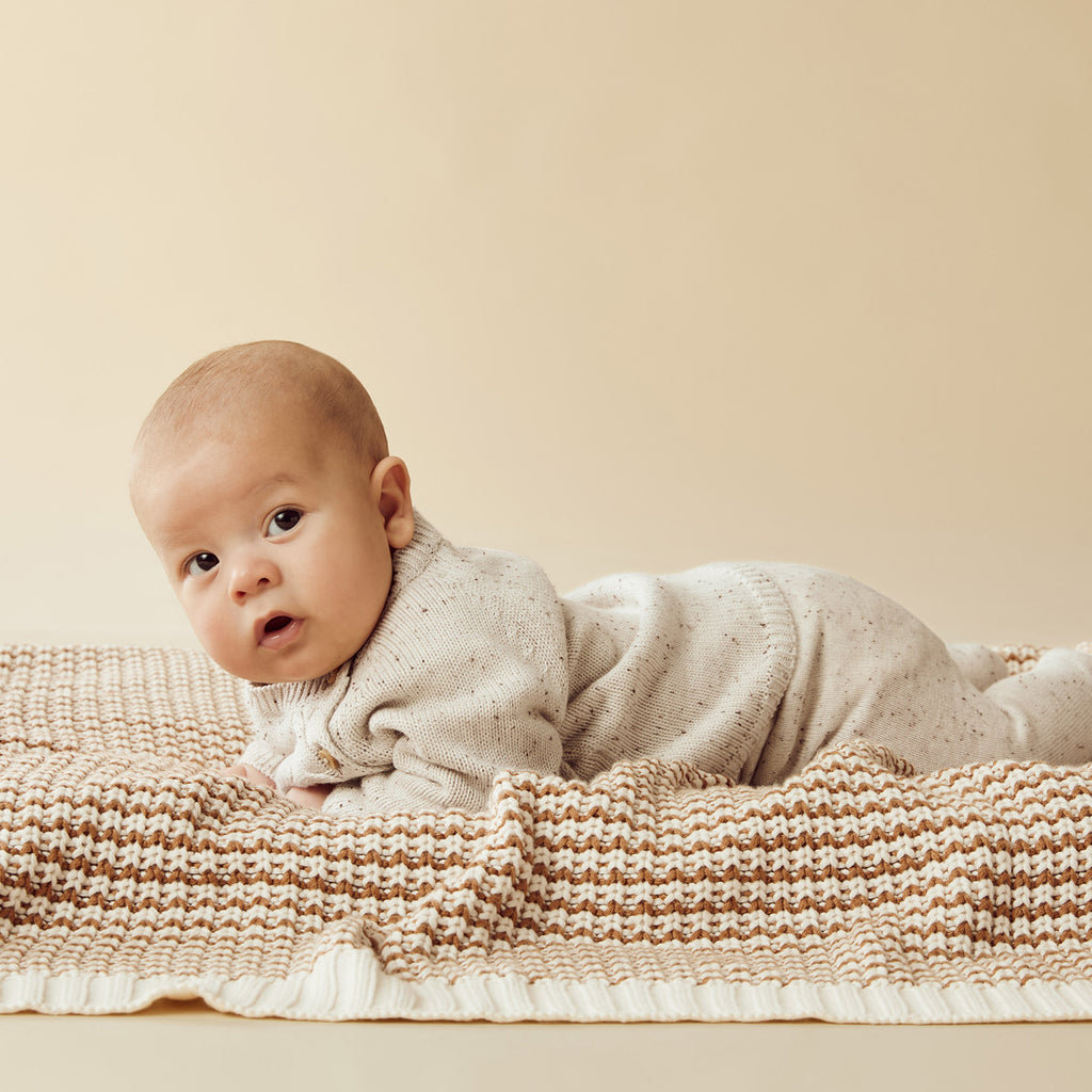 Wilson & Frenchy - Cookie and Cream Organic Knitted Kimono Cardigan