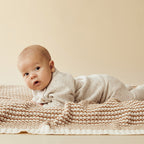 Wilson & Frenchy - Cookie and Cream Organic Knitted Kimono Cardigan