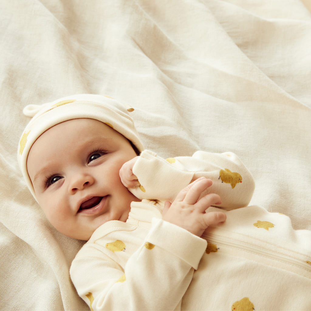Wilson & Frenchy - Little Chick Organic Zipsuit With Feet
