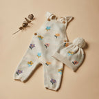 Wilson & Frenchy - Flower Pop Organic Knitted Jacquard Overall