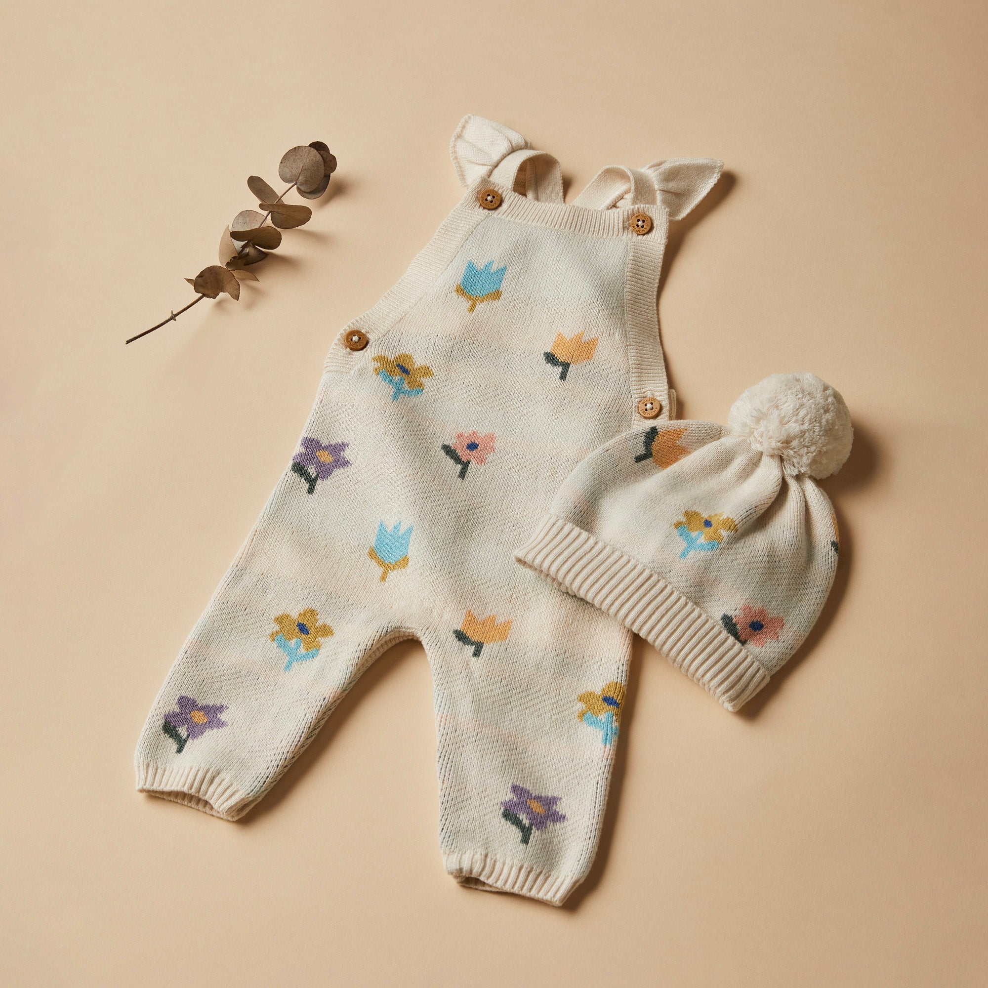 Wilson & Frenchy - Flower Pop Organic Knitted Jacquard Overall