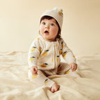 Lemony Organic Knitted Jacquard Hat