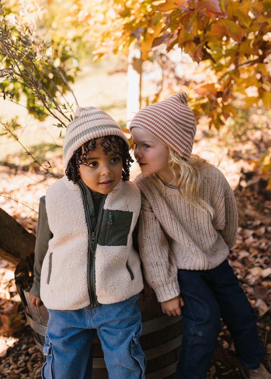 Tokyo Merino Beanie Sage Stripe