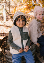 Tokyo Merino Beanie Sage Stripe