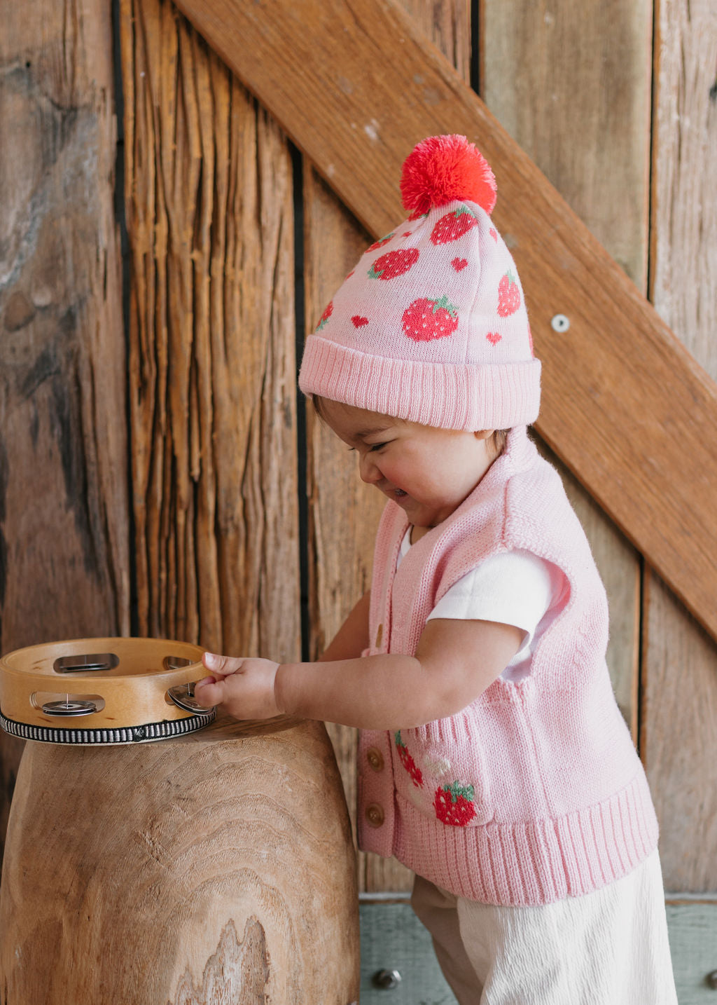 Strawberry Fields Merino Beanie