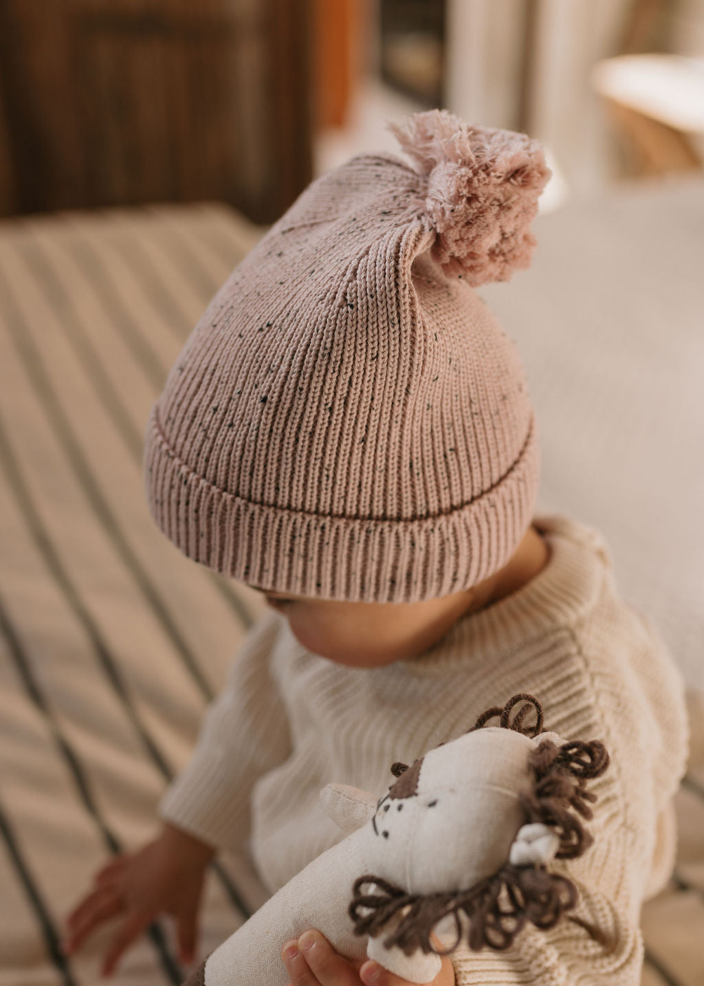 Stargaze Beanie Pink Speckle