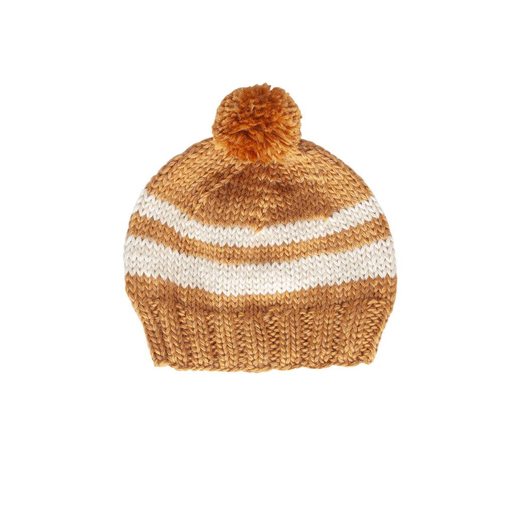 Retro Beanie Caramel and Cream