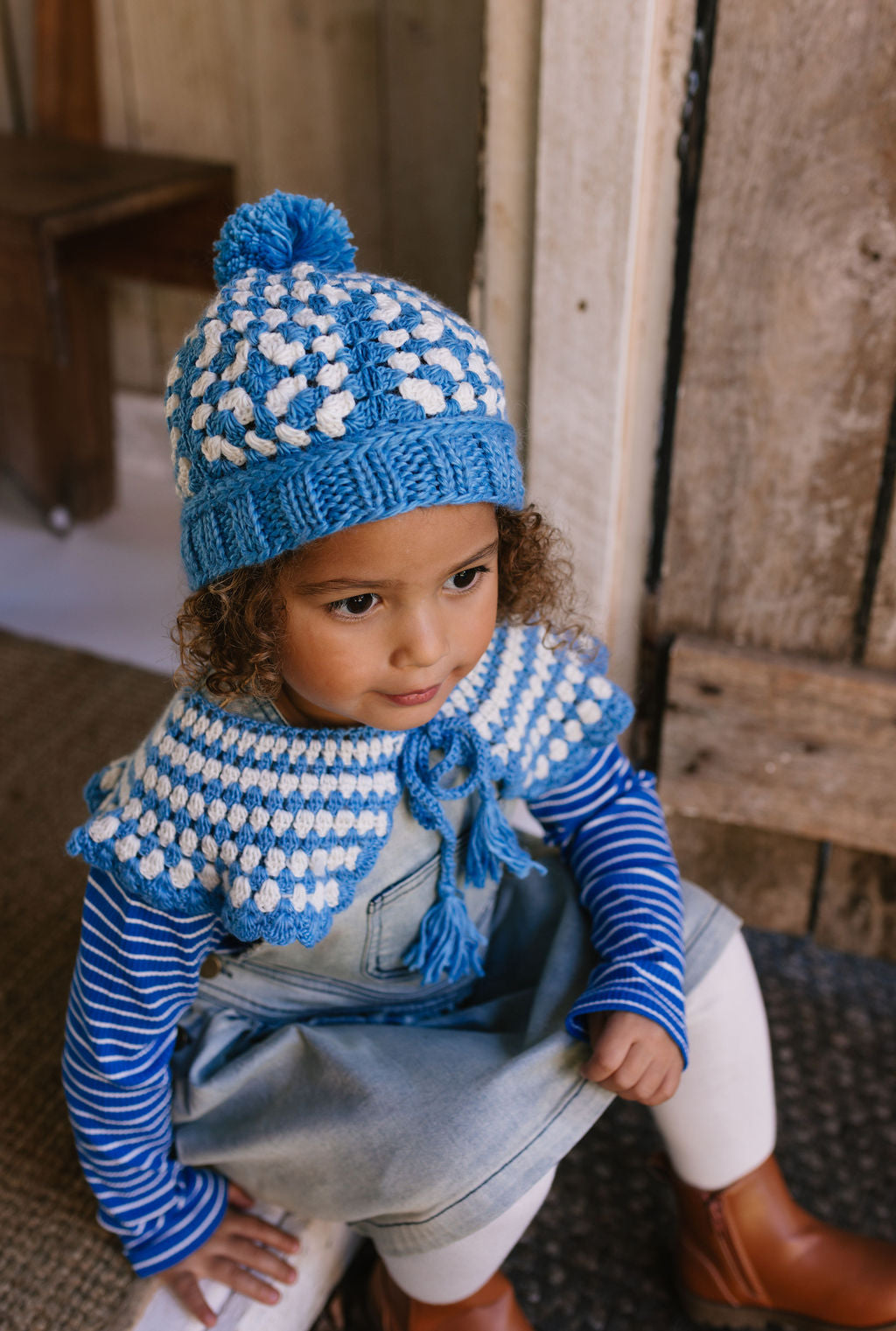 Boho Beanie Blue