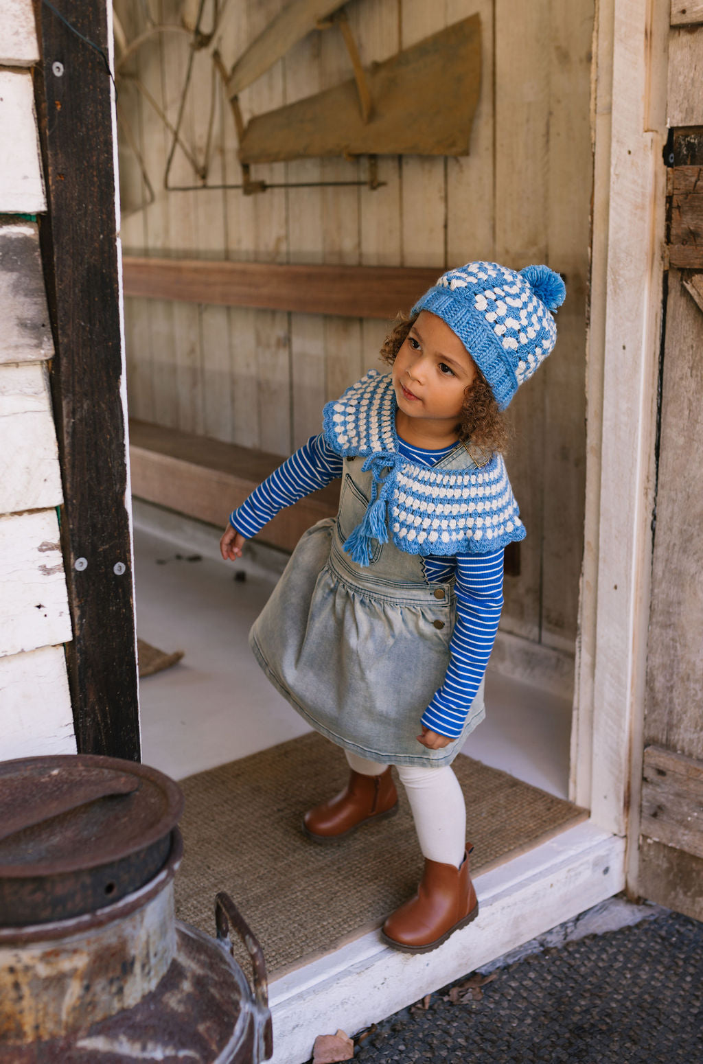 Boho Beanie Blue