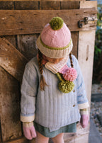 Teddy Beanie Pink and Green
