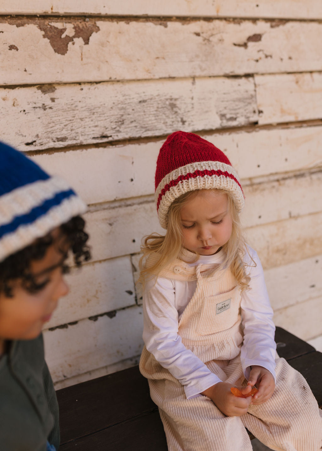 Denmark Beanie Red and Cream