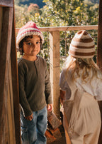 Denmark Beanie Red and Cream