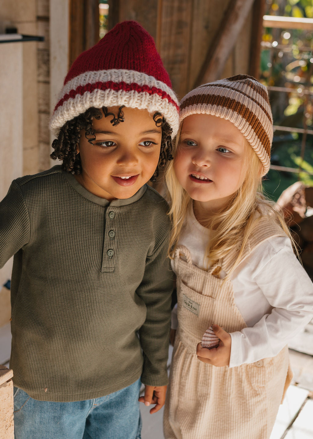 Denmark Beanie Red and Cream
