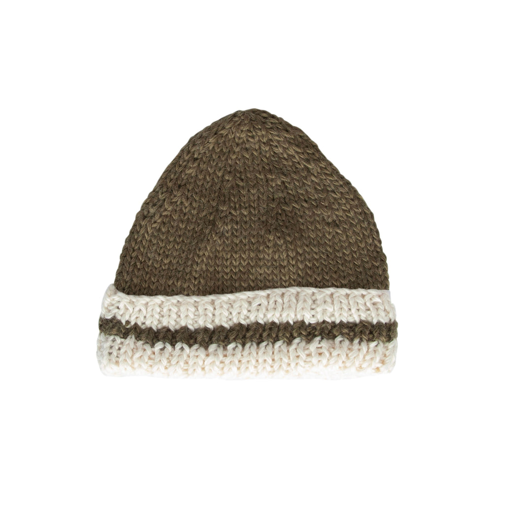 Denmark Beanie Khaki and Cream