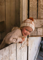 Crossroads Beanie Brown and Caramel