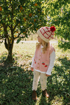 Crossroads Beanie Pink and Red