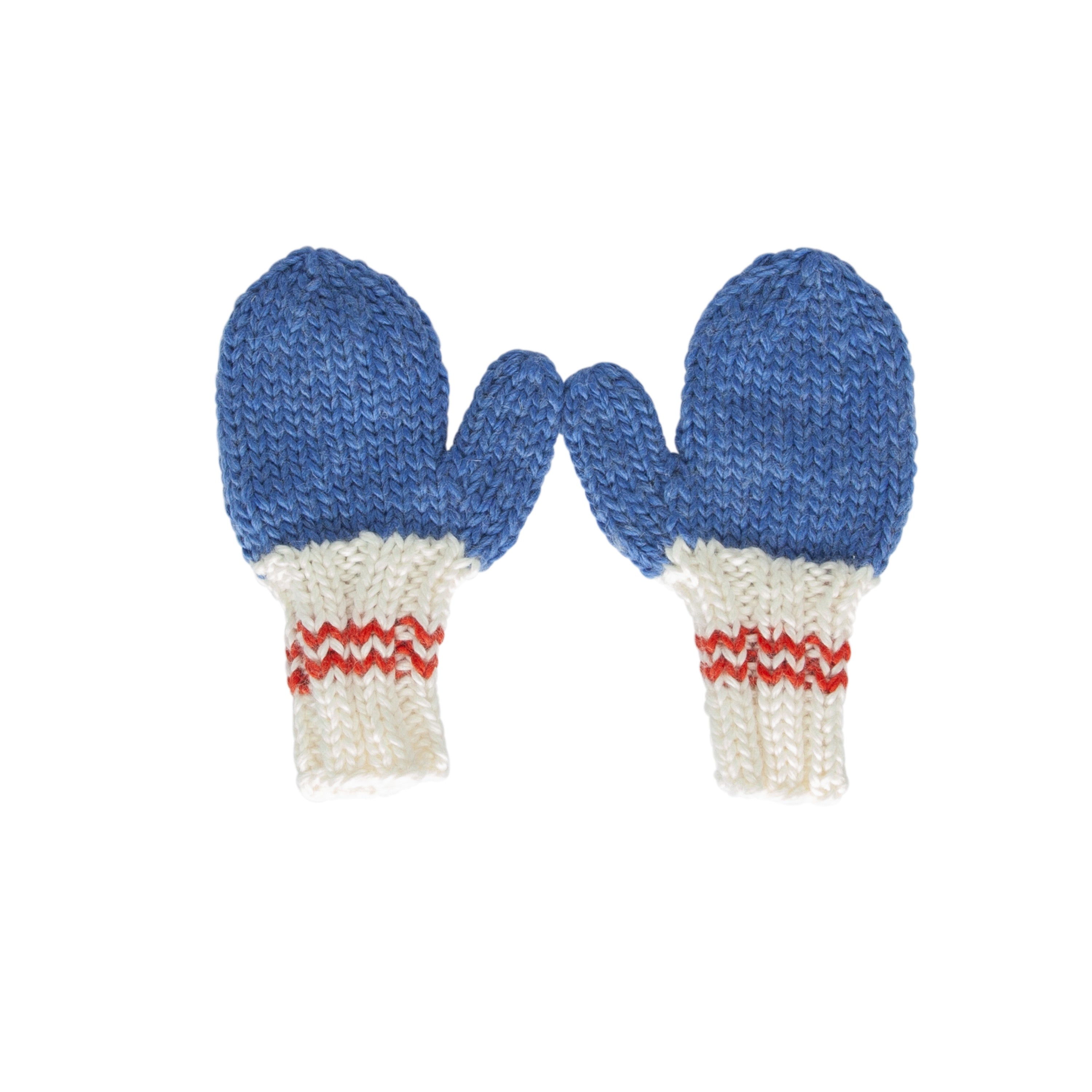 Teddy Mittens Blue and Red