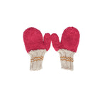 Teddy Mittens Fushcia and Caramel