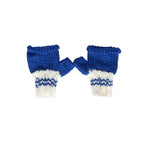 Denmark Mittens Blue and Cream