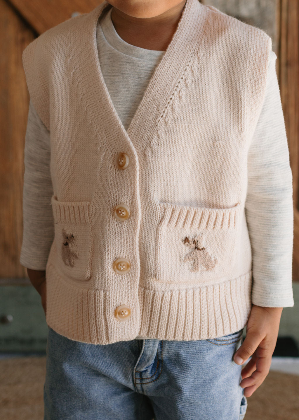 Puppy Dog Merino Vest
