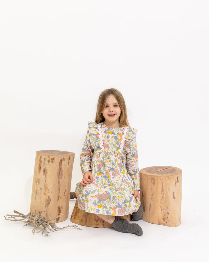 Alex and Ant Ingrid Dress - Pink Bird Flower