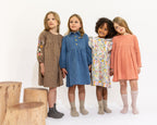 Amelia Dress - Coffee/Black