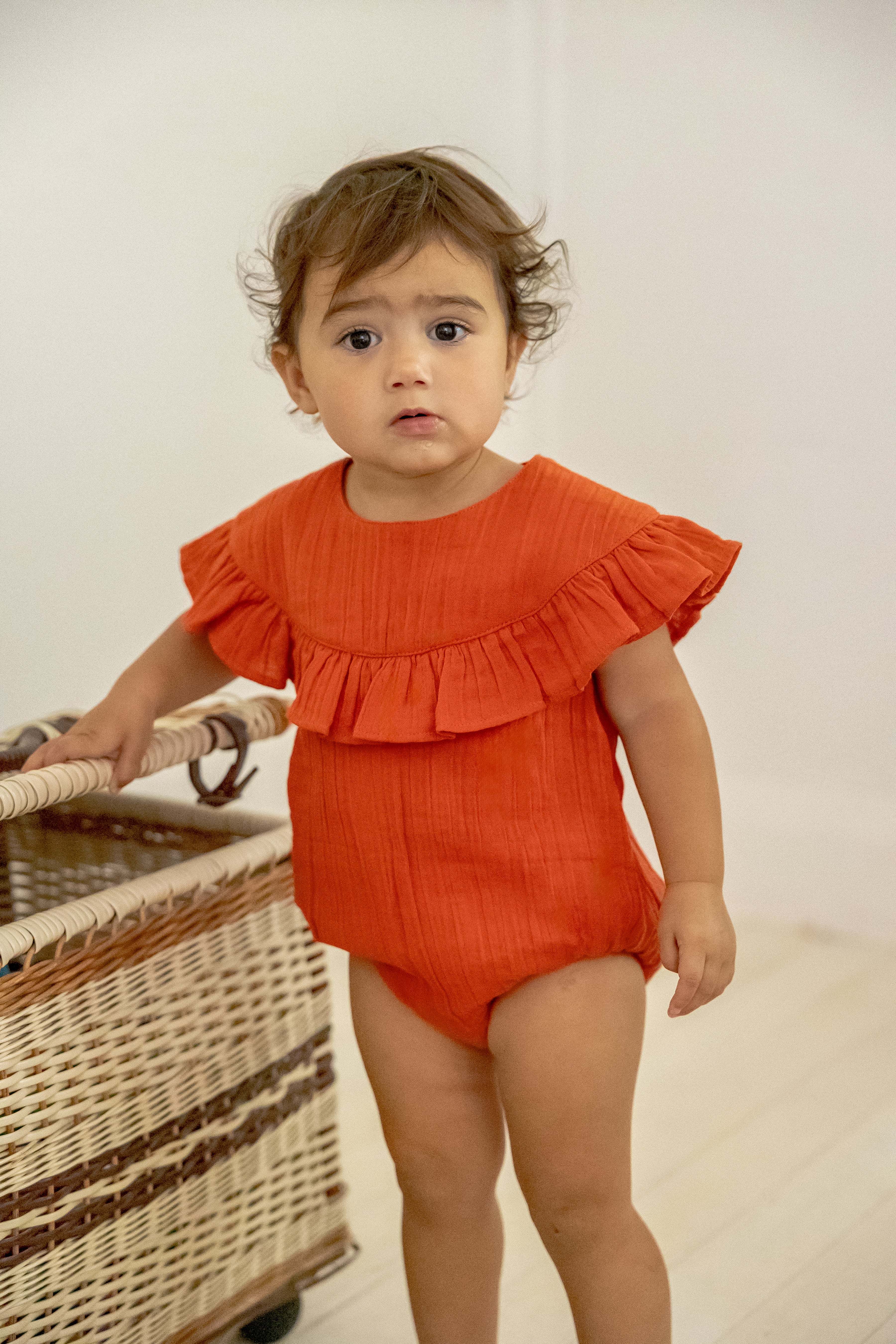 Alex and Ant Ethel Playsuit - Flame Red