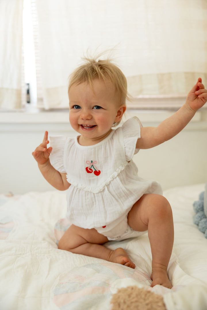 Alex and Ant Pretty Romper - White