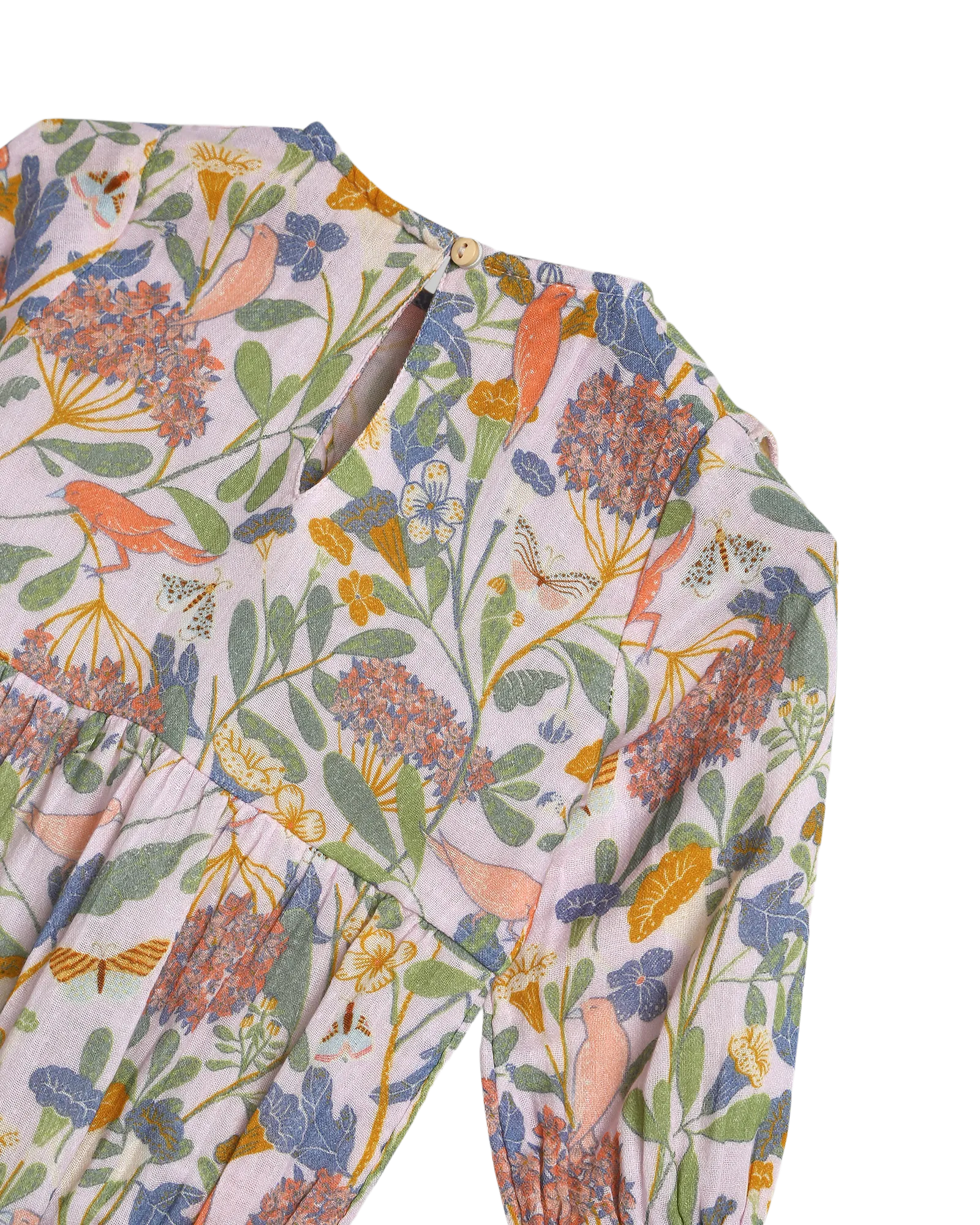 Alex and Ant Charlotte Playsuit - Pink Bird Flower