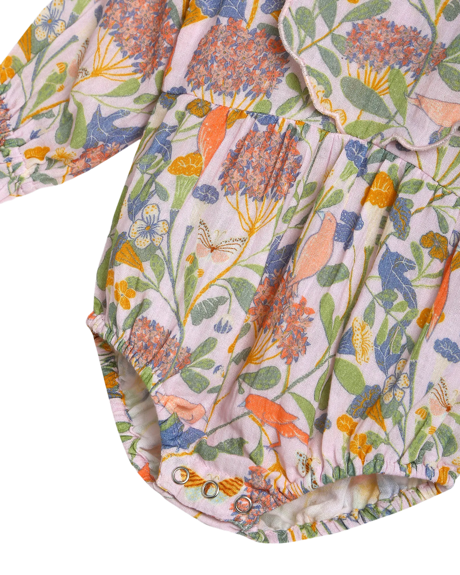 Alex and Ant Charlotte Playsuit - Pink Bird Flower