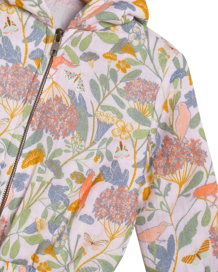 Alex and Ant Celine Jacket - Pink Bird Flower