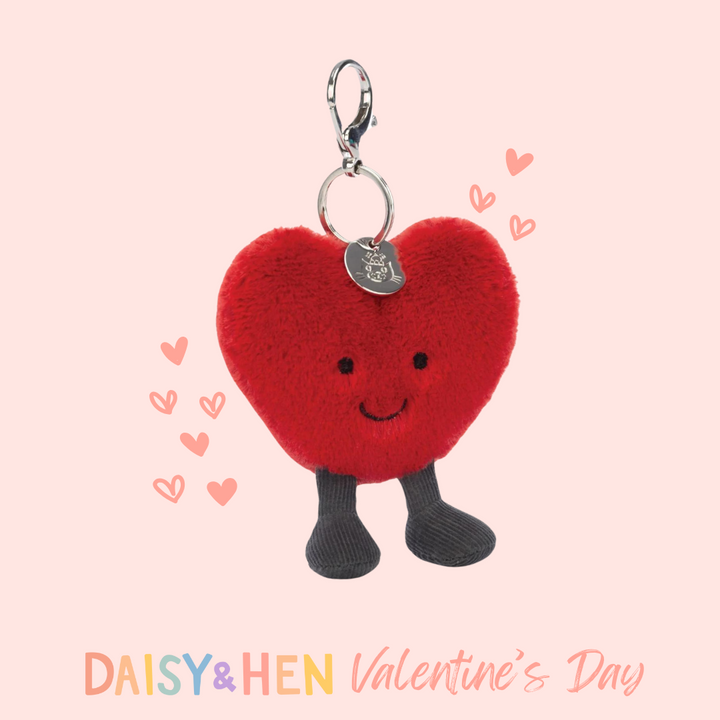 Jellycat Amuseable Red Heart Bag Charm