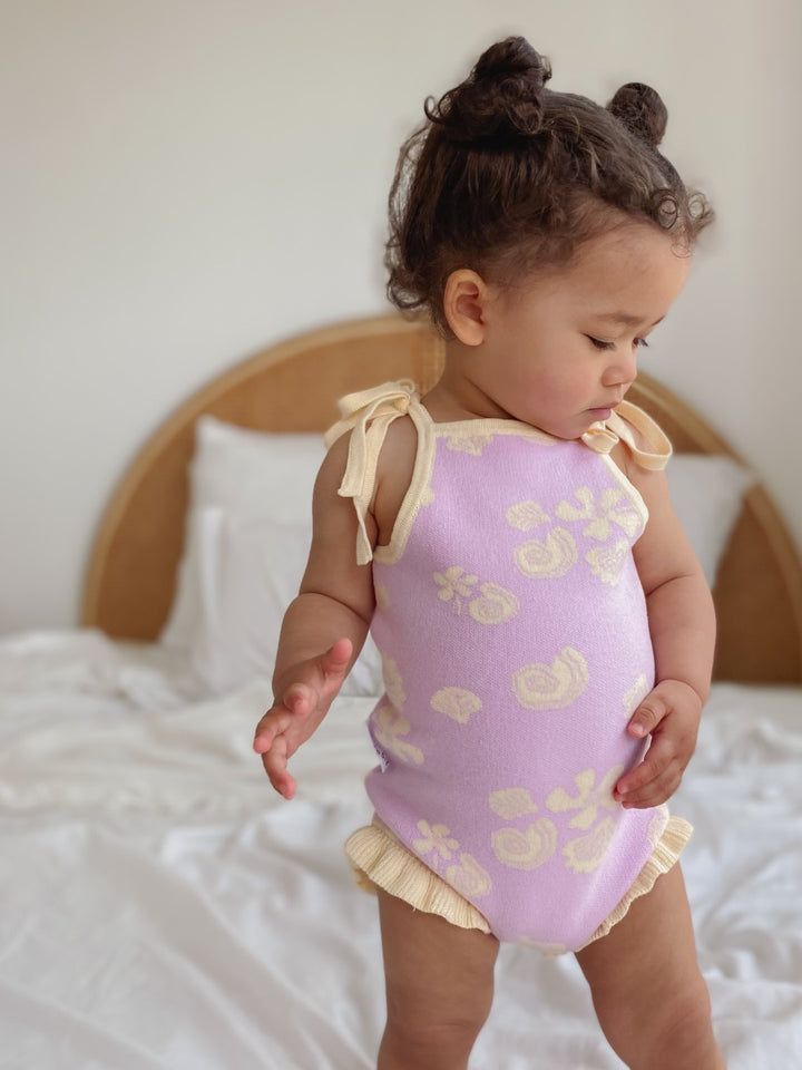 Ziggy Lou - Frill Bodysuit | Seashell