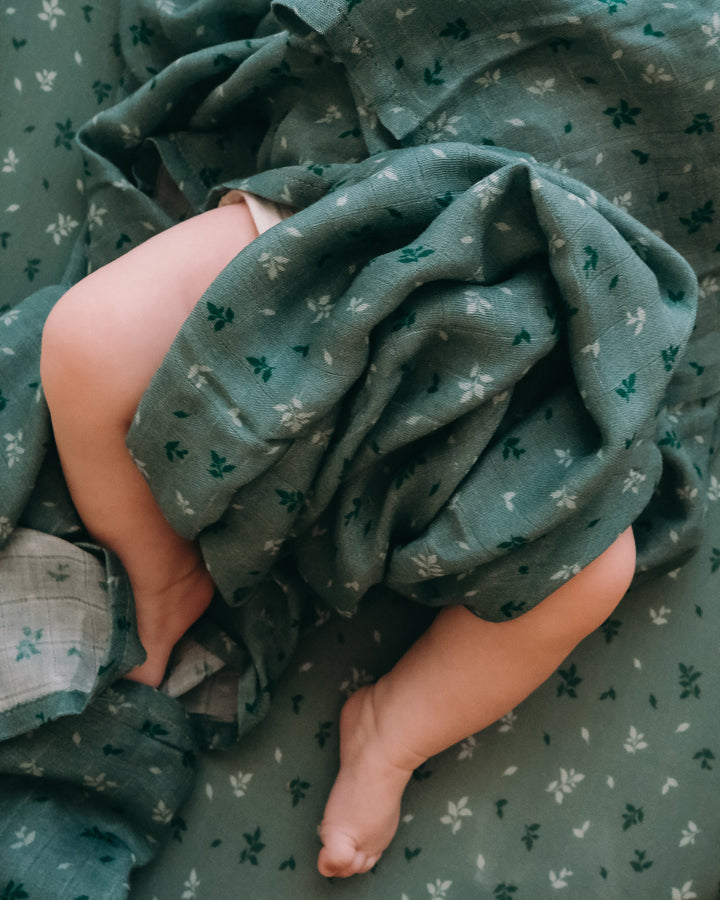 Fox & Fallow Organic Muslin Wrap - Pine