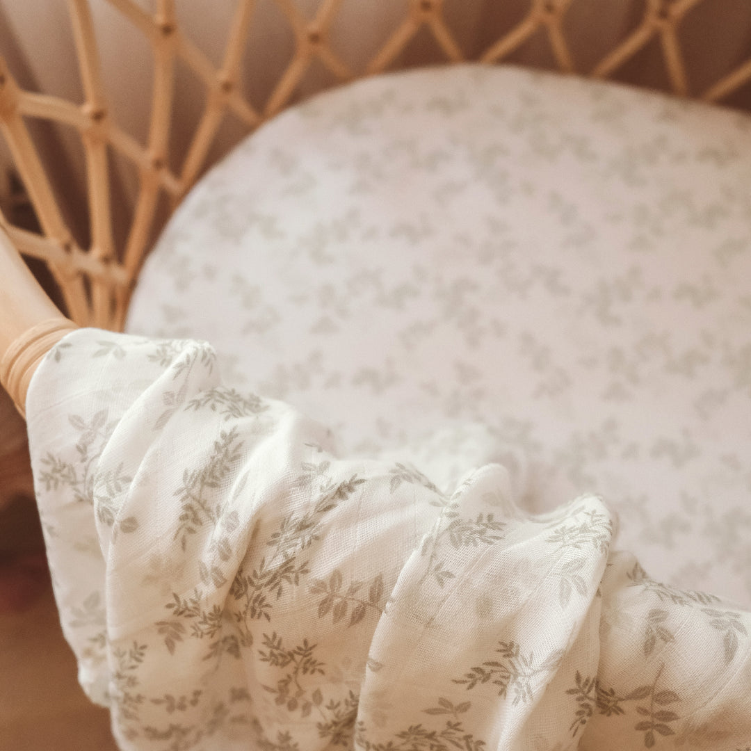 Fox & Fallow Organic Muslin Wrap - Cypress