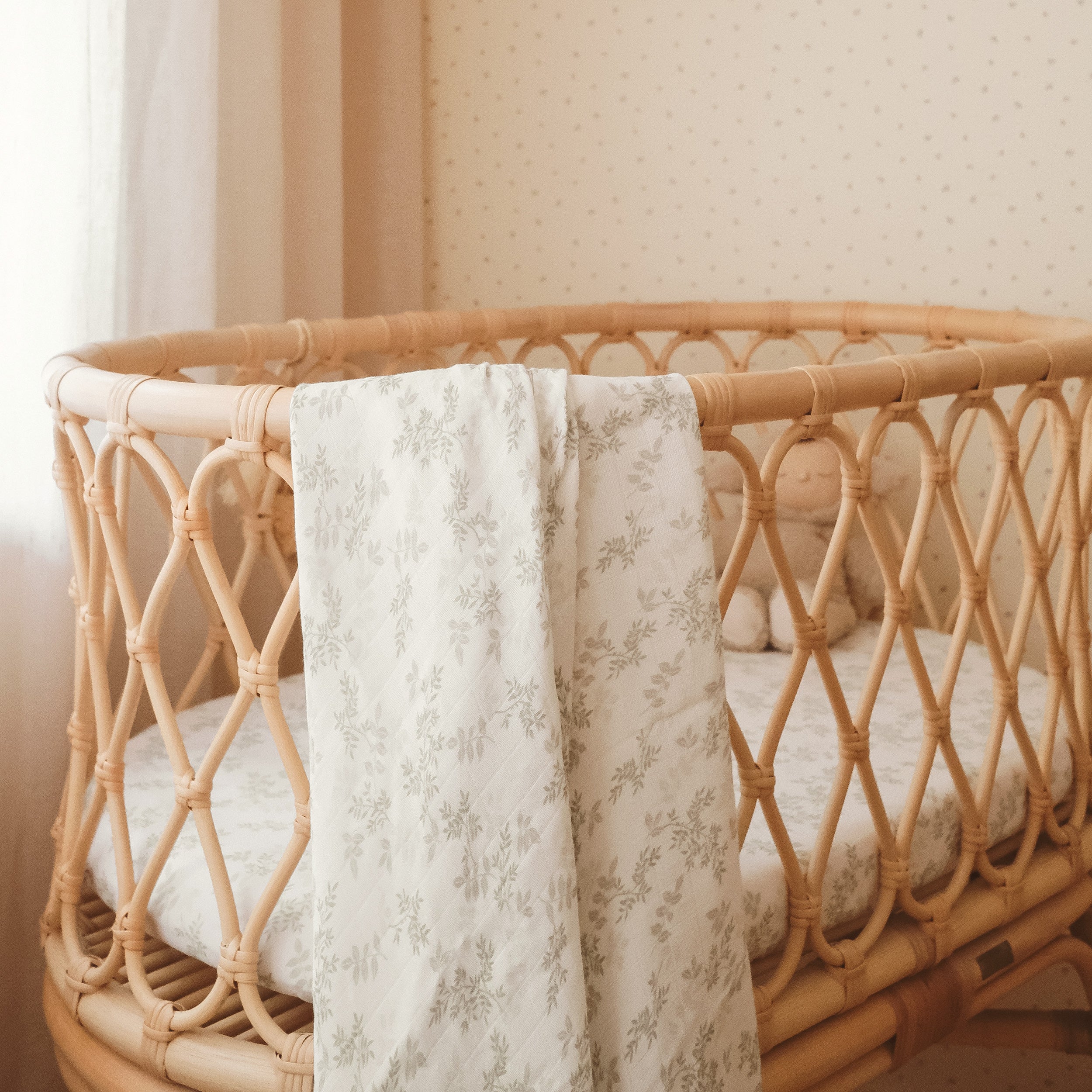 Fox & Fallow Organic Muslin Wrap - Cypress