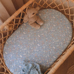 Organic Muslin Wrap - Forest Friends Cornflower