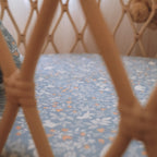 Organic Muslin Wrap - Forest Friends Cornflower