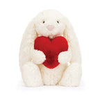 Jellycat Bashful Bunny Medium - Red Love Heart