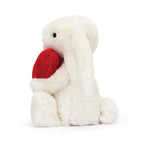 Jellycat Bashful Bunny Little - Red Love Heart