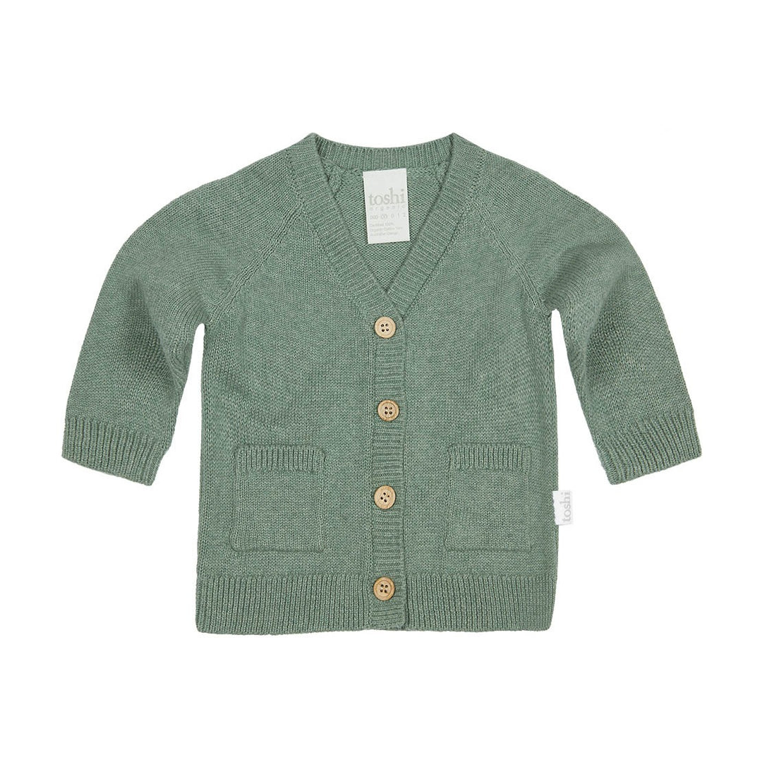 Toshi Organic Cardigan - Remy / Eucalyptus