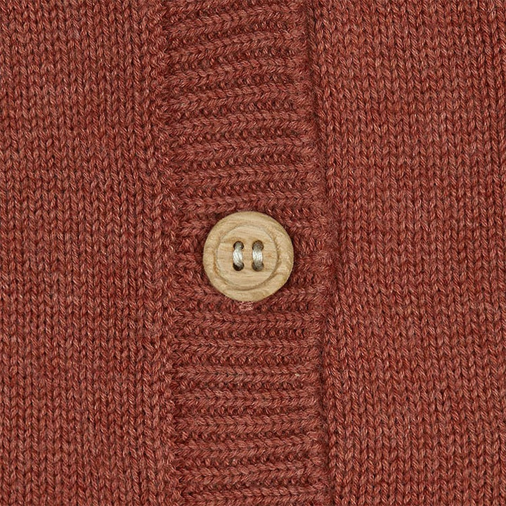 Toshi Organic Cardigan - Remy / Red Gum