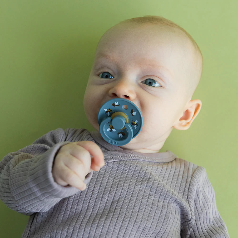 BIBS Pacifier Studio Colour - Bumblebee Breeze/Petrol 2 Pack