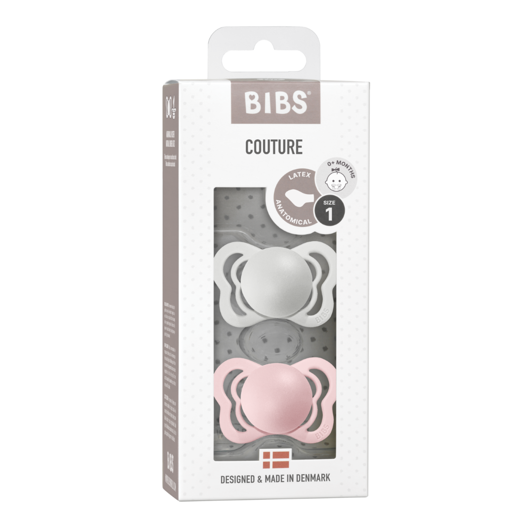 Couture Silicone Pacifier 2 Pack  - Haze/Blossom