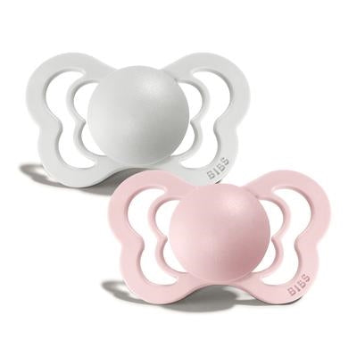 Couture Silicone Pacifier 2 Pack  - Haze/Blossom