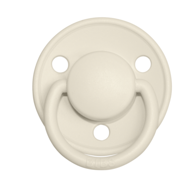 De Lux Silicone Pacifier 2 Pack - Ivory/Blush